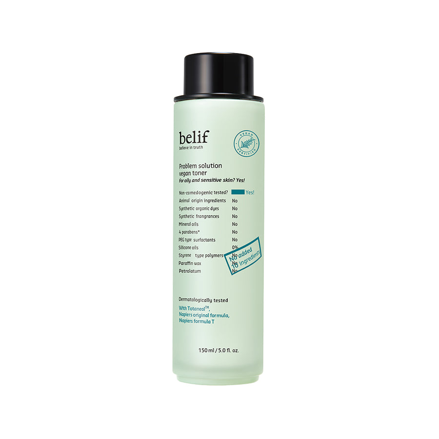 belif problem solution vegan toner