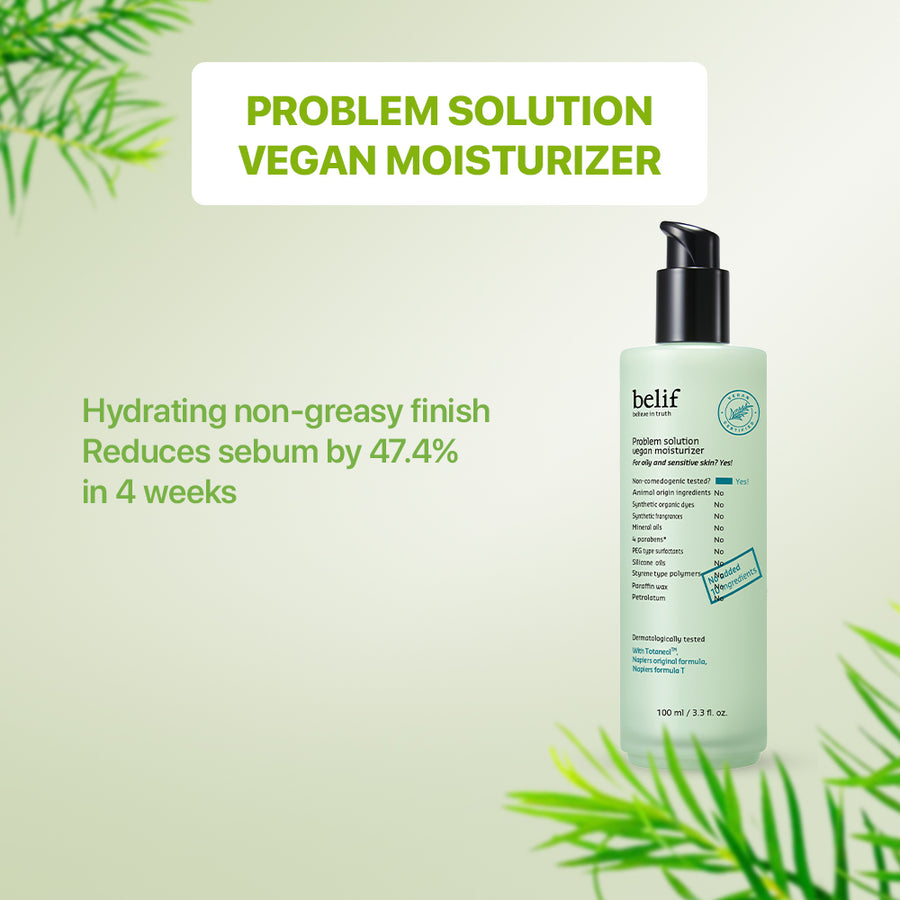 belif problem solution vegan moisturizer